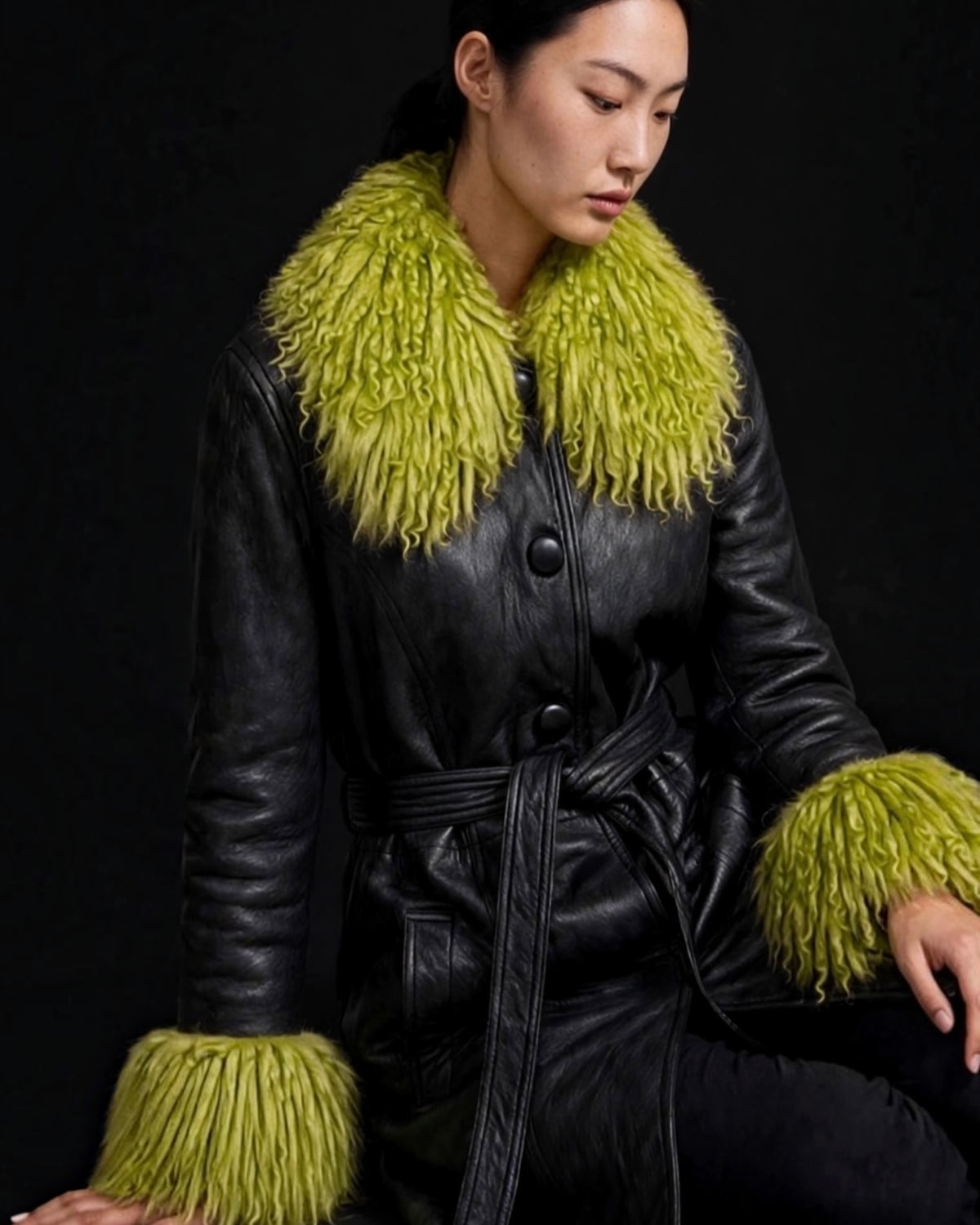 Lydia Leather Coat