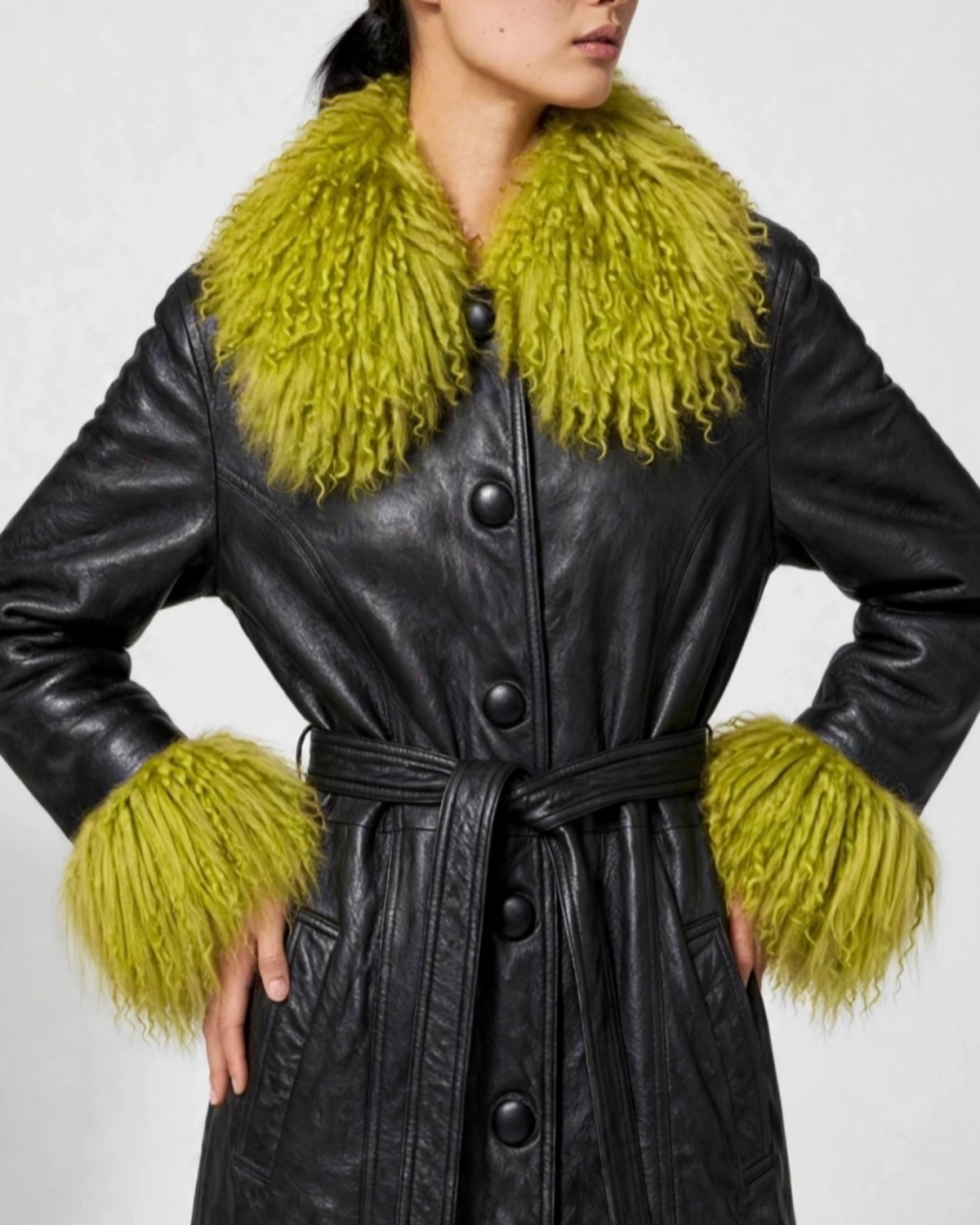 Lydia Leather Coat