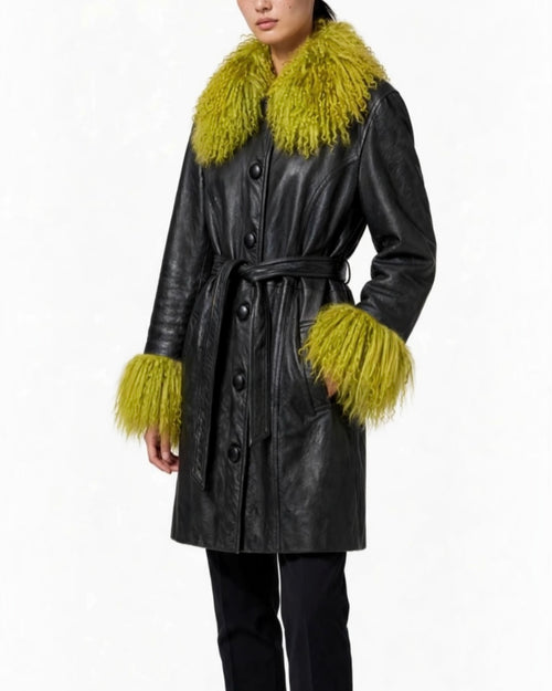 Lydia Leather Coat